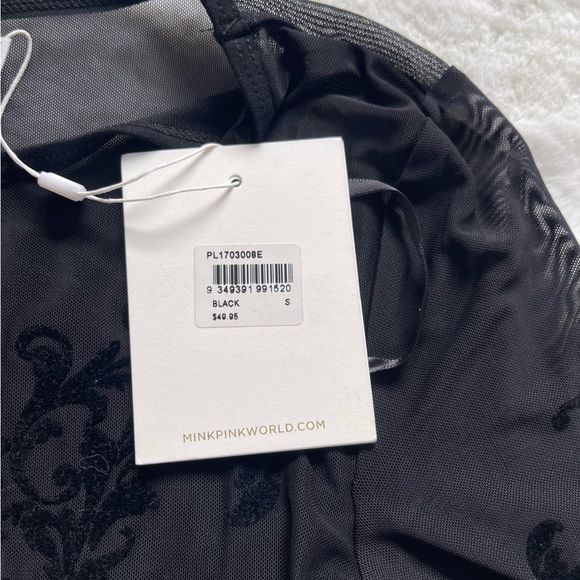 Mink Pink Beauty and the Beast Mesh Crop Top - Picture 3 of 10